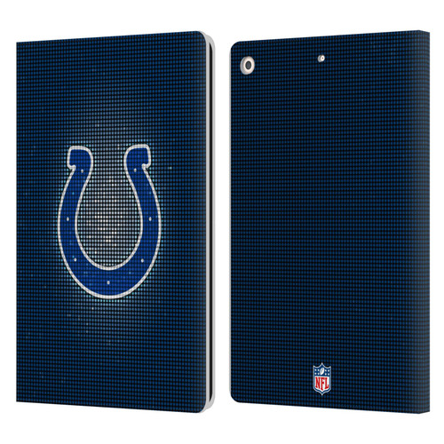 NFL Indianapolis Colts Artwork LED Leather Book Wallet Case Cover For Apple iPad 10.2 2019/2020/2021