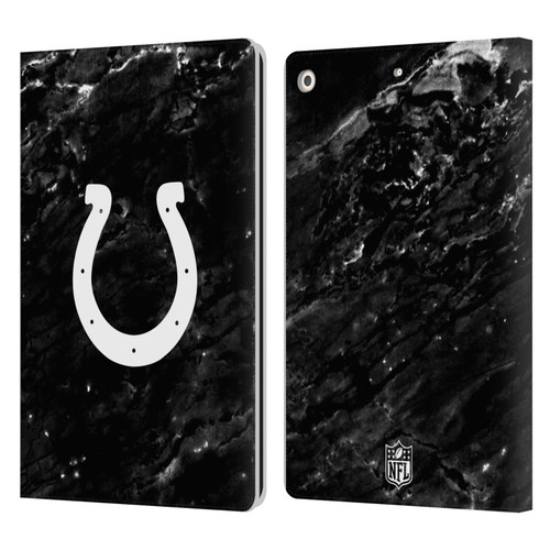 NFL Indianapolis Colts Artwork Marble Leather Book Wallet Case Cover For Apple iPad 10.2 2019/2020/2021