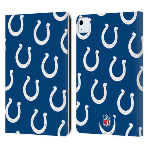 NFL Indianapolis Colts Artwork Patterns Leather Book Wallet Case Cover For Apple iPad Air 2020 / 2022