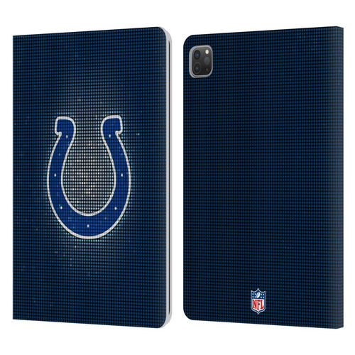 NFL Indianapolis Colts Artwork LED Leather Book Wallet Case Cover For Apple iPad Pro 11 2020 / 2021 / 2022