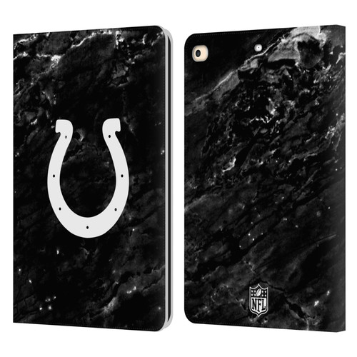 NFL Indianapolis Colts Artwork Marble Leather Book Wallet Case Cover For Apple iPad 9.7 2017 / iPad 9.7 2018