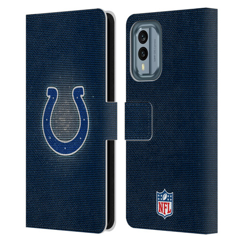 NFL Indianapolis Colts Artwork LED Leather Book Wallet Case Cover For Nokia X30