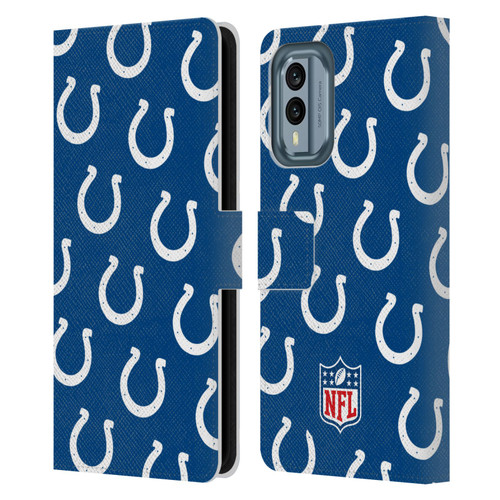 NFL Indianapolis Colts Artwork Patterns Leather Book Wallet Case Cover For Nokia X30