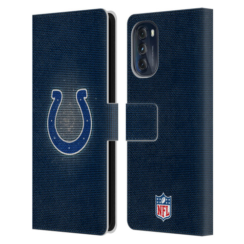NFL Indianapolis Colts Artwork LED Leather Book Wallet Case Cover For Motorola Moto G (2022)