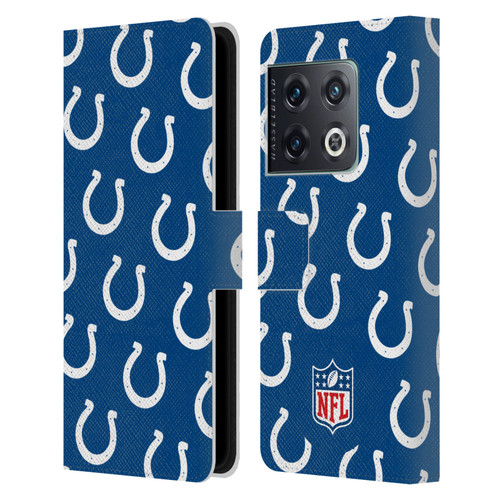 NFL Indianapolis Colts Artwork Patterns Leather Book Wallet Case Cover For OnePlus 10 Pro