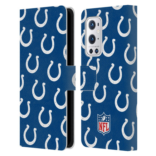 NFL Indianapolis Colts Artwork Patterns Leather Book Wallet Case Cover For OnePlus 9 Pro
