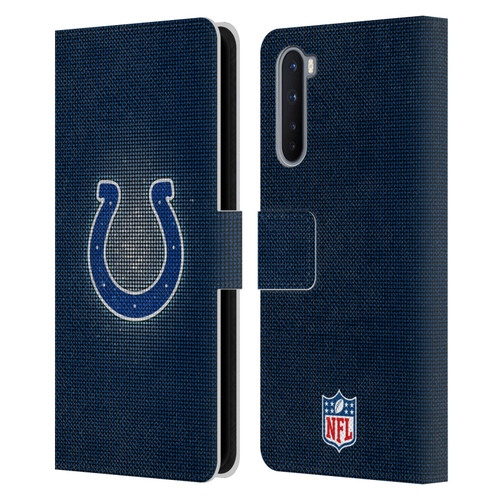 NFL Indianapolis Colts Artwork LED Leather Book Wallet Case Cover For OnePlus Nord 5G