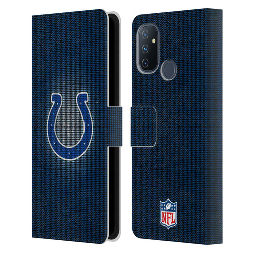 NFL Indianapolis Colts Artwork LED Leather Book Wallet Case Cover For OnePlus Nord N100