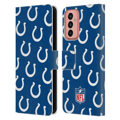 NFL Indianapolis Colts Artwork Patterns Leather Book Wallet Case Cover For Samsung Galaxy M13 (2022)