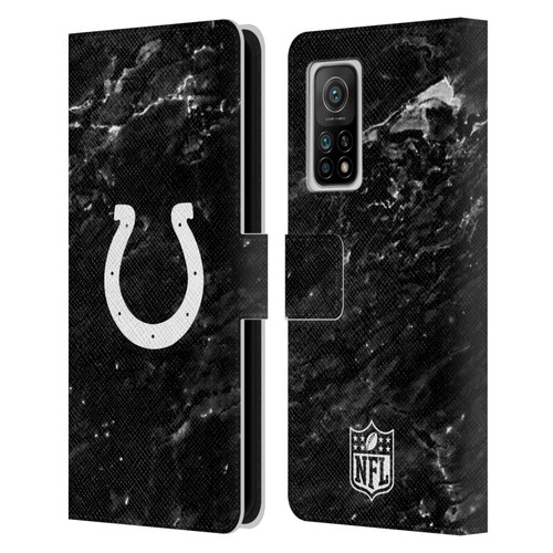 NFL Indianapolis Colts Artwork Marble Leather Book Wallet Case Cover For Xiaomi Mi 10T 5G