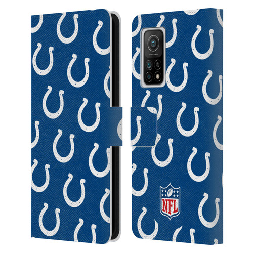NFL Indianapolis Colts Artwork Patterns Leather Book Wallet Case Cover For Xiaomi Mi 10T 5G