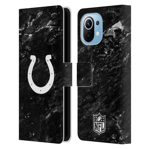 NFL Indianapolis Colts Artwork Marble Leather Book Wallet Case Cover For Xiaomi Mi 11