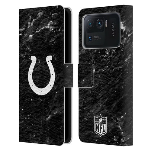 NFL Indianapolis Colts Artwork Marble Leather Book Wallet Case Cover For Xiaomi Mi 11 Ultra