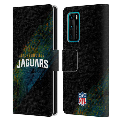 NFL Jacksonville Jaguars Logo Blur Leather Book Wallet Case Cover For Huawei P40 5G