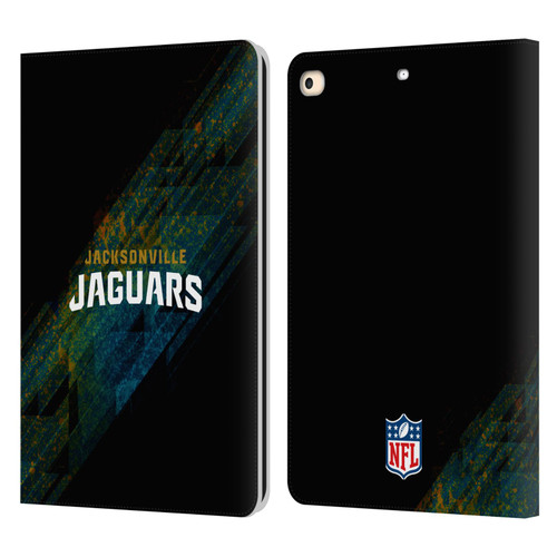 NFL Jacksonville Jaguars Logo Blur Leather Book Wallet Case Cover For Apple iPad 9.7 2017 / iPad 9.7 2018