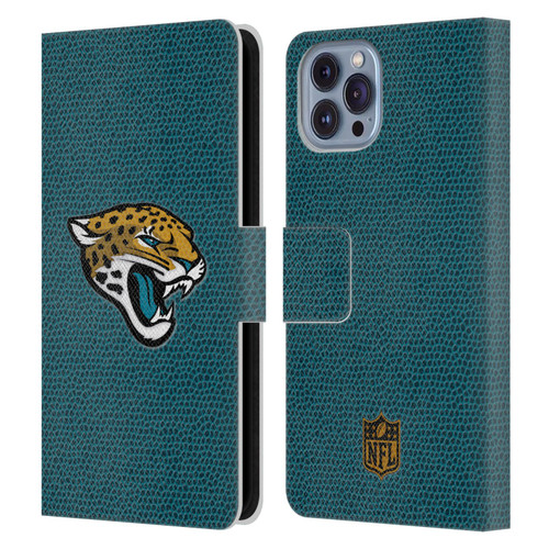 NFL Jacksonville Jaguars Logo Football Leather Book Wallet Case Cover For Apple iPhone 14