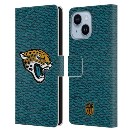 NFL Jacksonville Jaguars Logo Football Leather Book Wallet Case Cover For Apple iPhone 14 Plus