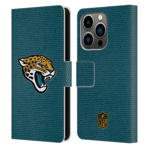NFL Jacksonville Jaguars Logo Football Leather Book Wallet Case Cover For Apple iPhone 14 Pro