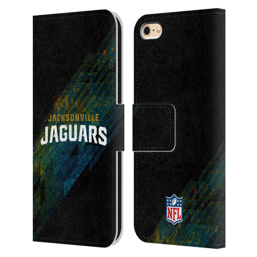 NFL Jacksonville Jaguars Logo Blur Leather Book Wallet Case Cover For Apple iPhone 6 / iPhone 6s
