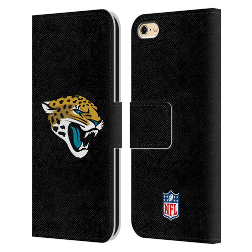 NFL Jacksonville Jaguars Logo Plain Leather Book Wallet Case Cover For Apple iPhone 6 / iPhone 6s