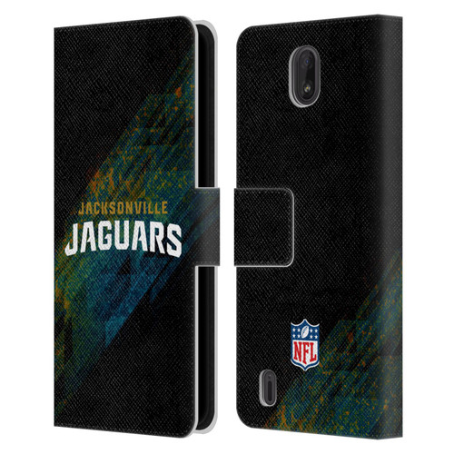 NFL Jacksonville Jaguars Logo Blur Leather Book Wallet Case Cover For Nokia C01 Plus/C1 2nd Edition