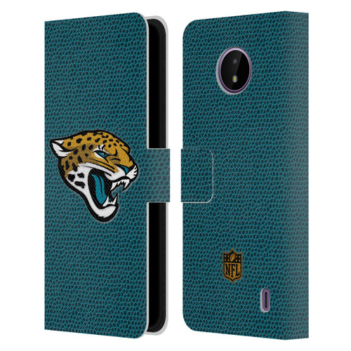 NFL Jacksonville Jaguars Logo Football Leather Book Wallet Case Cover For Nokia C10 / C20
