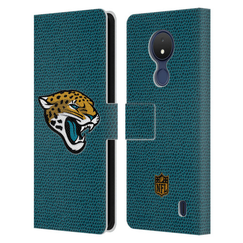 NFL Jacksonville Jaguars Logo Football Leather Book Wallet Case Cover For Nokia C21