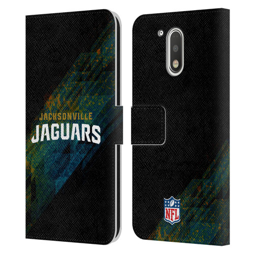 NFL Jacksonville Jaguars Logo Blur Leather Book Wallet Case Cover For Motorola Moto G41
