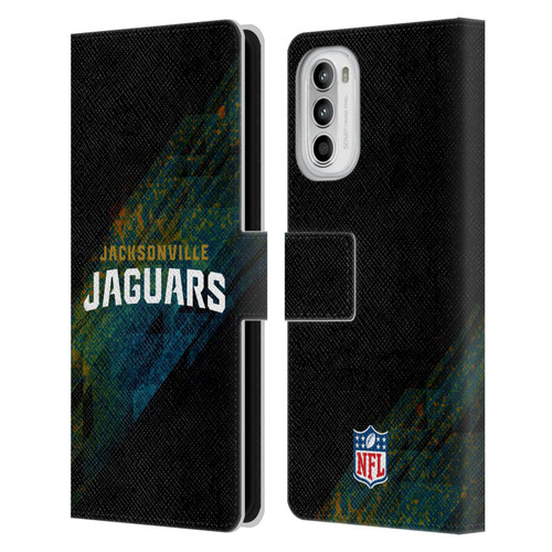 NFL Jacksonville Jaguars Logo Blur Leather Book Wallet Case Cover For Motorola Moto G52