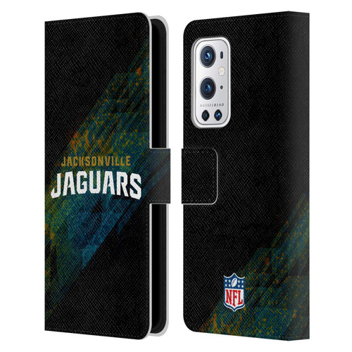 NFL Jacksonville Jaguars Logo Blur Leather Book Wallet Case Cover For OnePlus 9 Pro