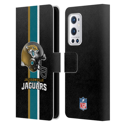 NFL Jacksonville Jaguars Logo Helmet Leather Book Wallet Case Cover For OnePlus 9 Pro