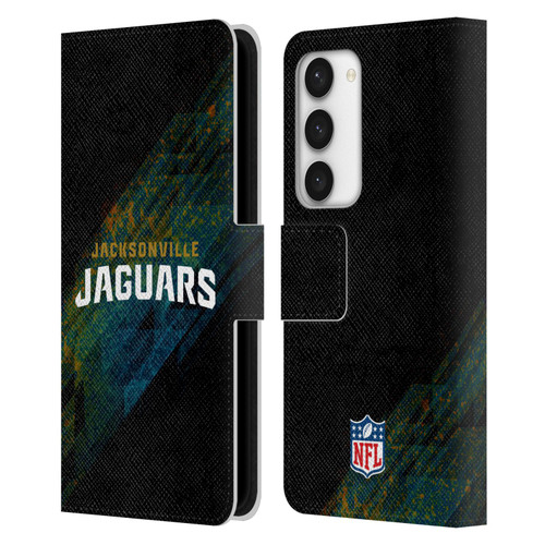 NFL Jacksonville Jaguars Logo Blur Leather Book Wallet Case Cover For Samsung Galaxy S23 5G
