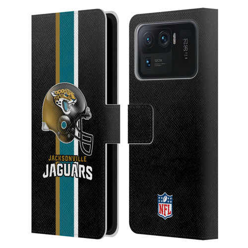 NFL Jacksonville Jaguars Logo Helmet Leather Book Wallet Case Cover For Xiaomi Mi 11 Ultra