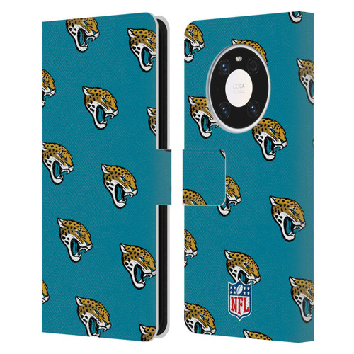 NFL Jacksonville Jaguars Artwork Patterns Leather Book Wallet Case Cover For Huawei Mate 40 Pro 5G