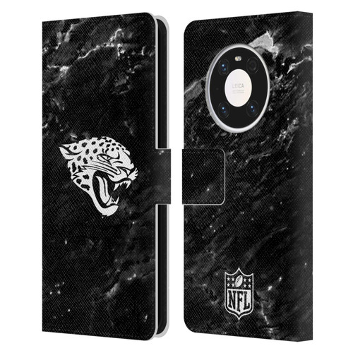 NFL Jacksonville Jaguars Artwork Marble Leather Book Wallet Case Cover For Huawei Mate 40 Pro 5G