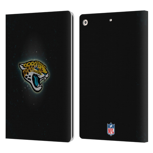 NFL Jacksonville Jaguars Artwork LED Leather Book Wallet Case Cover For Apple iPad 10.2 2019/2020/2021