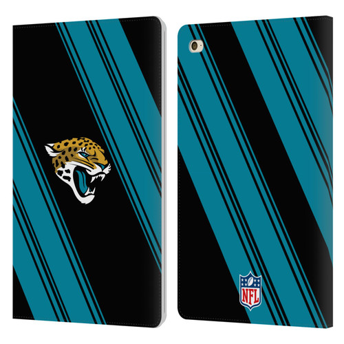 NFL Jacksonville Jaguars Artwork Stripes Leather Book Wallet Case Cover For Apple iPad mini 4