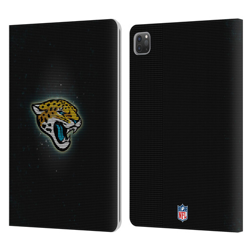 NFL Jacksonville Jaguars Artwork LED Leather Book Wallet Case Cover For Apple iPad Pro 11 2020 / 2021 / 2022