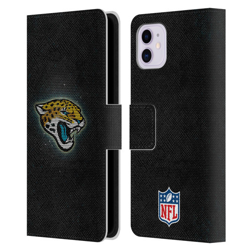 NFL Jacksonville Jaguars Artwork LED Leather Book Wallet Case Cover For Apple iPhone 11