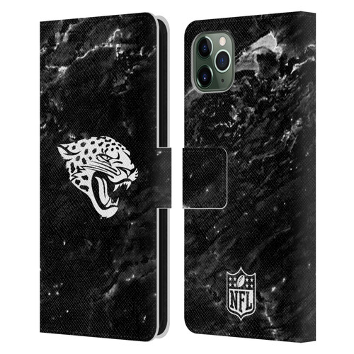 NFL Jacksonville Jaguars Artwork Marble Leather Book Wallet Case Cover For Apple iPhone 11 Pro Max
