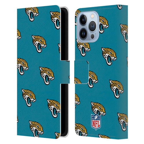 NFL Jacksonville Jaguars Artwork Patterns Leather Book Wallet Case Cover For Apple iPhone 13 Pro Max