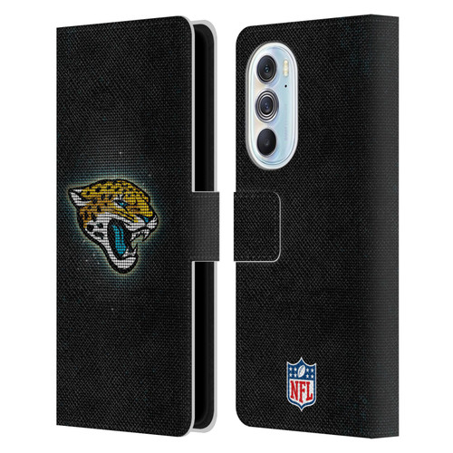 NFL Jacksonville Jaguars Artwork LED Leather Book Wallet Case Cover For Motorola Edge X30