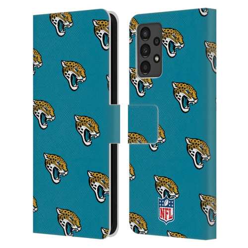NFL Jacksonville Jaguars Artwork Patterns Leather Book Wallet Case Cover For Samsung Galaxy A13 (2022)