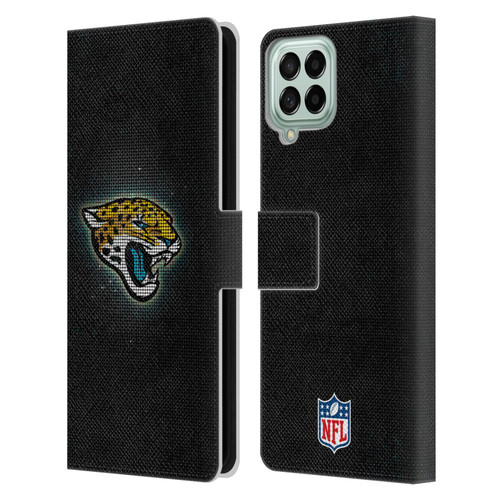 NFL Jacksonville Jaguars Artwork LED Leather Book Wallet Case Cover For Samsung Galaxy M53 (2022)