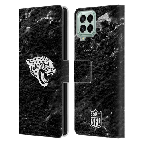 NFL Jacksonville Jaguars Artwork Marble Leather Book Wallet Case Cover For Samsung Galaxy M53 (2022)