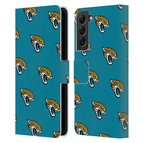NFL Jacksonville Jaguars Artwork Patterns Leather Book Wallet Case Cover For Samsung Galaxy S22+ 5G