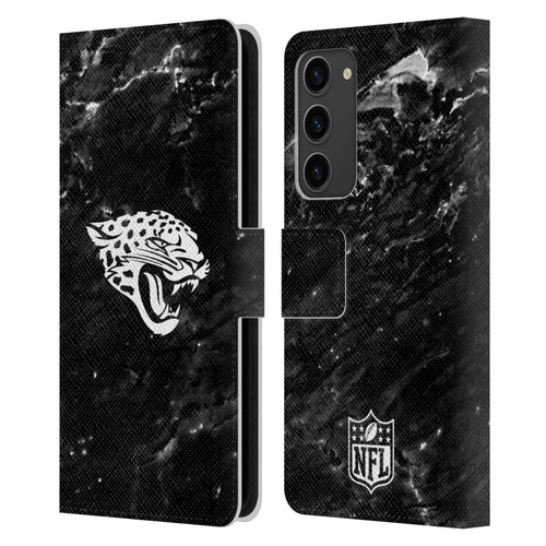 NFL Jacksonville Jaguars Artwork Marble Leather Book Wallet Case Cover For Samsung Galaxy S23+ 5G