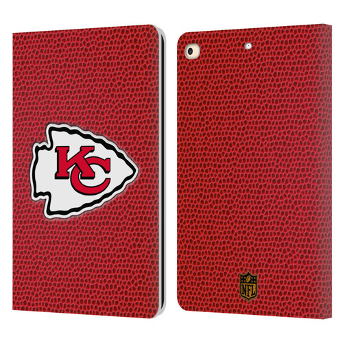 NFL Kansas City Chiefs Logo Football Leather Book Wallet Case Cover For Apple iPad 9.7 2017 / iPad 9.7 2018