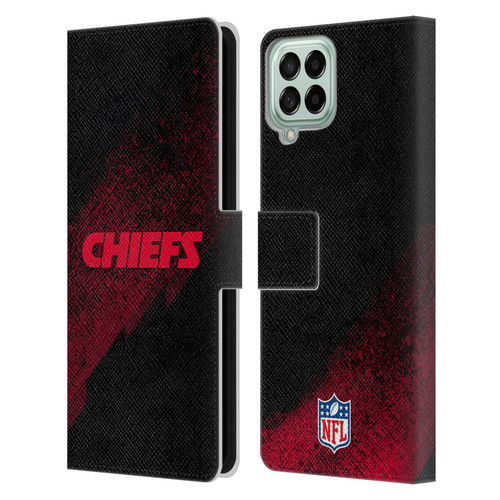 NFL Kansas City Chiefs Logo Blur Leather Book Wallet Case Cover For Samsung Galaxy M53 (2022)