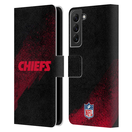 NFL Kansas City Chiefs Logo Blur Leather Book Wallet Case Cover For Samsung Galaxy S22+ 5G
